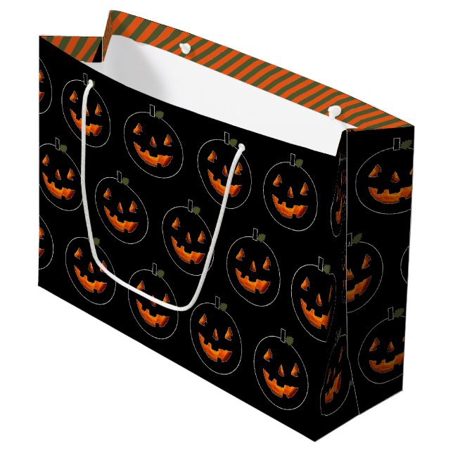 Bolsa De Regalo Grande Cumpleaños de Halloween (Angulo Anverso)
