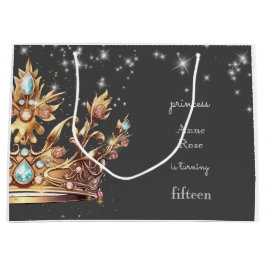 Bolsa De Regalo Grande Cumpleaños de la Princesa Real