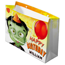 Bolsa De Regalo Grande Cumpleaños de los niños Frankenstein Halloween