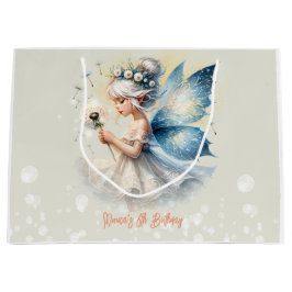 Bolsa De Regalo Grande cumpleaños de niños de la silueta de Fairy