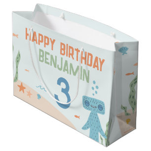 Bolsa De Regalo Grande Cumpleaños de Slumberkins Hammerhead