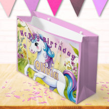 Cumpleaños de Unicorn, Personalizado del Pastel má