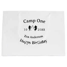 Bolsa De Regalo Grande Cumpleaños feliz nombre fecha campingaventura