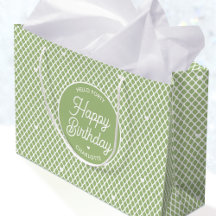 Cumpleaños Feliz Nombre Lindo Edad Verde Moderno