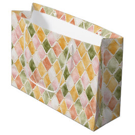 Bolsa De Regalo Grande Cumpleaños Rosa Beige Naranja Verde Amarillo Rubor