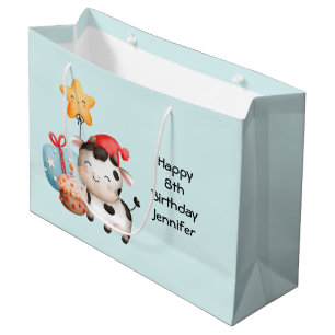 Bolsa De Regalo Grande Cumpleaños sonriente, dulce y adorable