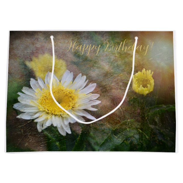 Bolsa De Regalo Grande Cumpleaños suave y soñadora (Anverso)