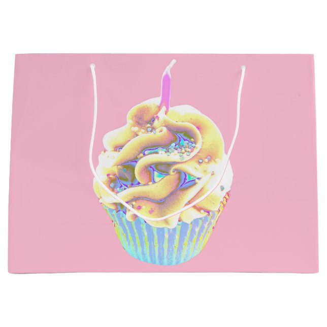 Bolsa De Regalo Grande Cupcake para Celebrar (Anverso)
