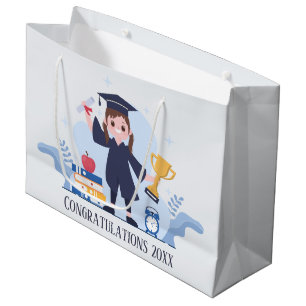 Bolsa De Regalo Grande curso de graduación de secundaria lindo