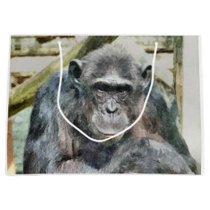 BOLSA DE REGALO GRANDE CUTE CHIMPANZEE