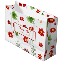 Bolsa De Regalo Grande Cute Garden little ladybug baby shower 