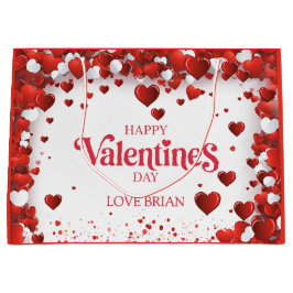 Bolsa De Regalo Grande Cute Happy Valentine's Day