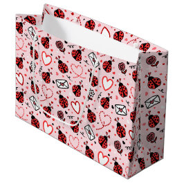 Bolsa De Regalo Grande Cute Ladybug Pattern Large Gift Bag