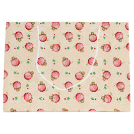 Bolsa De Regalo Grande Cute niños Navidades Gingerbread Man Cookie