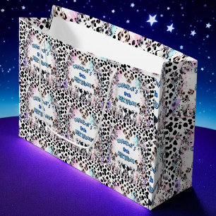Bolsa De Regalo Grande Cute Pastel Dalmatian Puppy acuarela