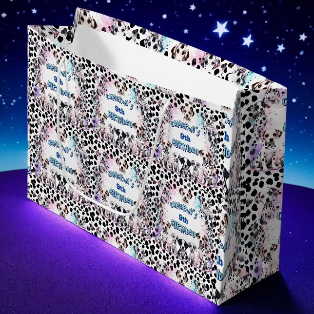 Bolsa De Regalo Grande Cute Pastel Dalmatian Puppy acuarela (Subido por el creador)