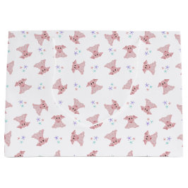 Bolsa De Regalo Grande Cute Pinos Rosa Barnyard Niños Cumpleaños