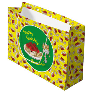 Bolsa De Regalo Grande Cute Spaghetti Kids Birday Fiesta Kawaii