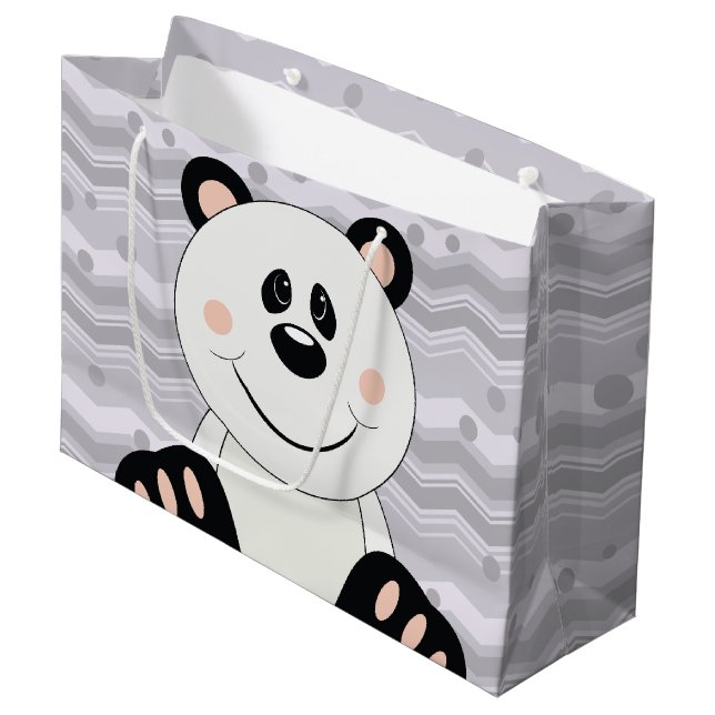 Bolsa De Regalo Grande Cutelyn Panda Bear (Angulo Anverso)