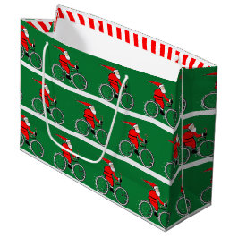 Bolsa De Regalo Grande Cycling Bicycle Christmas Holiday