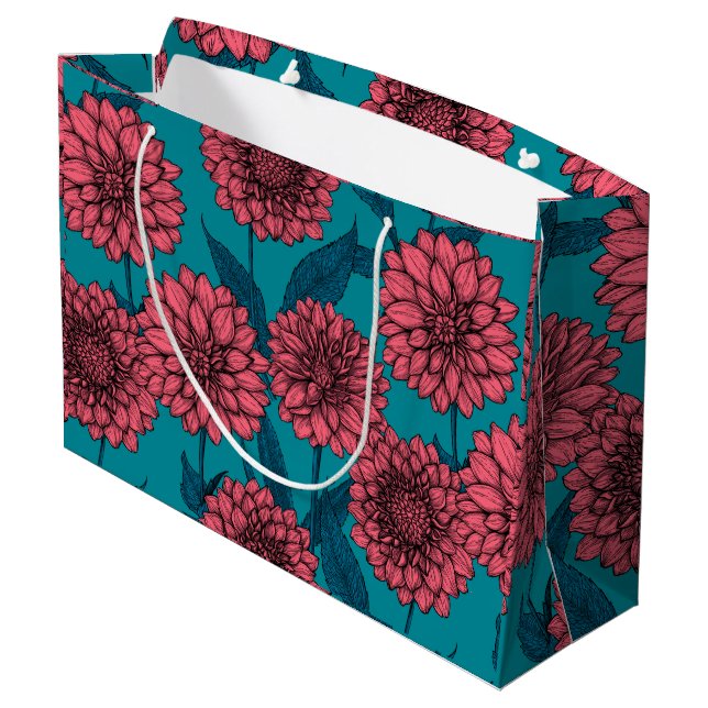 Bolsa De Regalo Grande Dahlias (Angulo reverso)