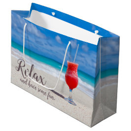Bolsa De Regalo Grande Daiquiri de Fresa Congelada en Playa Arenosa de Ci