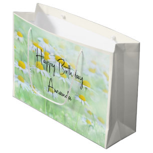Bolsa De Regalo Grande Daisies de bonito en un cumpleaños de campo