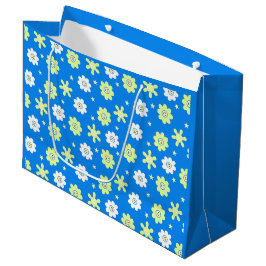 Bolsa De Regalo Grande Daisies y estrellas