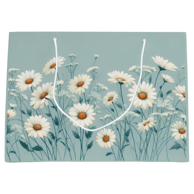 Bolsa De Regalo Grande Daisy Abundante (Anverso)
