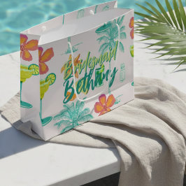 Bolsa De Regalo Grande Dama de honor tropical de velo de Margarita