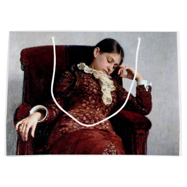Bolsa De Regalo Grande Dando un descanso, Ilya Repin (Anverso)