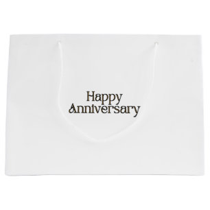 Bolsa de regalo grande de aniversario feliz