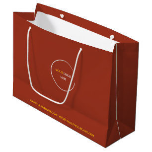 Bolsa de regalo grande de arcilla roja