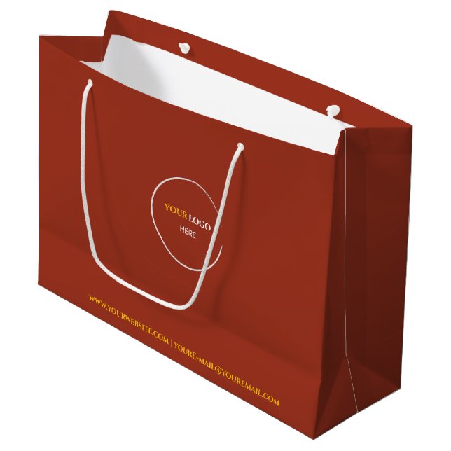 Bolsa de regalo grande de arcilla roja (Angulo Anverso)
