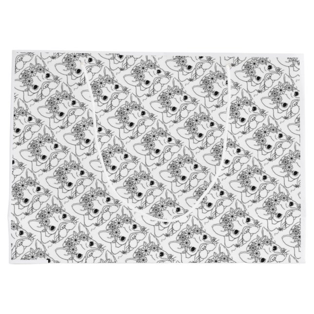 Bolsa de regalo grande de Bulldog francés (Reverso)