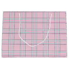 Bolsa de regalo grande de color rosa de Rubor
