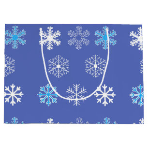 Bolsa de regalo grande de copo de nieve por la noc