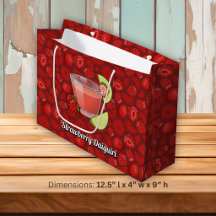 Bolsa de regalo grande de Daiquiri de fresa