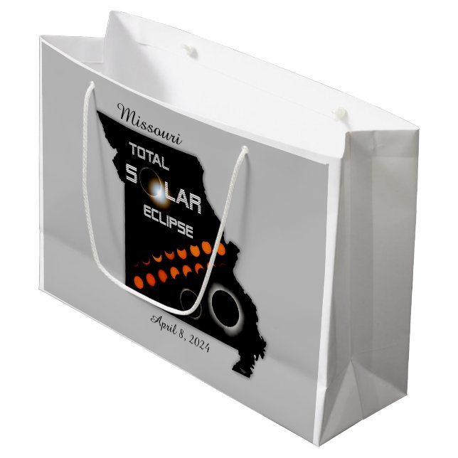 Bolsa de regalo grande de eclipse solar de Missour (Angulo Anverso)