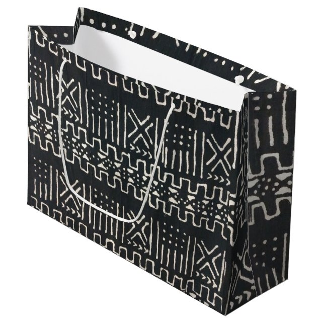 Bolsa de regalo grande de estampado africano (Angulo Anverso)