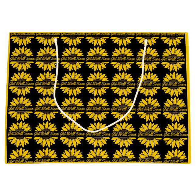 Bolsa de regalo grande de girasol para recuperarse (Anverso)