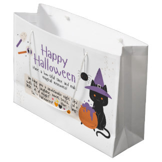 🎃 Bolsa de regalo grande de Halloween espeluznant