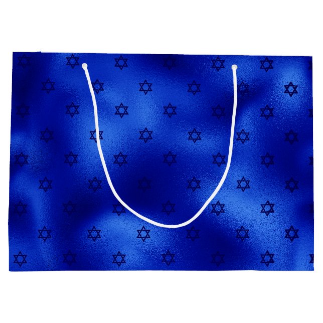 Bolsa de regalo grande de Hanuká con Estrella de D (Reverso)