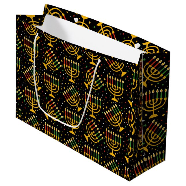 Bolsa de regalo grande de Kwanzaa (Angulo Anverso)