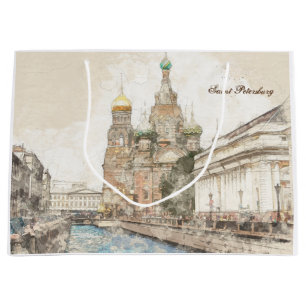 Bolsa de regalo grande de la Rusia de San Petersbu