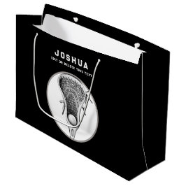 Bolsa de regalo grande de Lacrosse negro