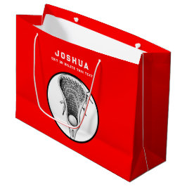 Bolsa de regalo grande de Lacrosse Rojo