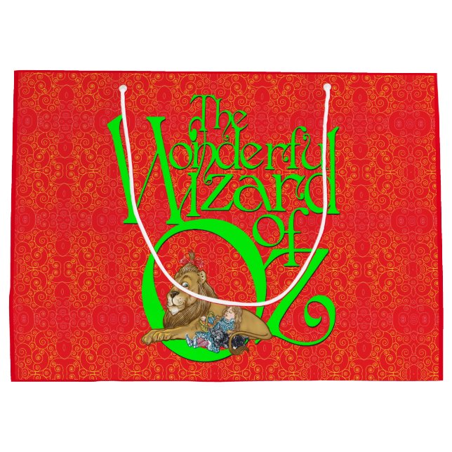 Bolsa de regalo grande de Navidad del clásico Mago (Reverso)