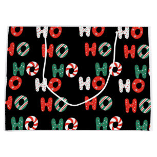 Bolsa de regalo grande de Navidad Ho Ho Ho