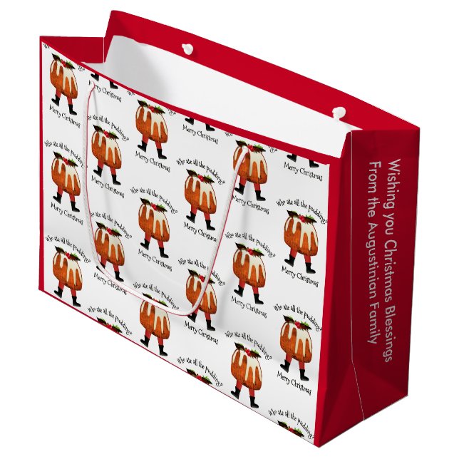 Bolsa de regalo grande de navidad personalizada ro (Angulo Anverso)